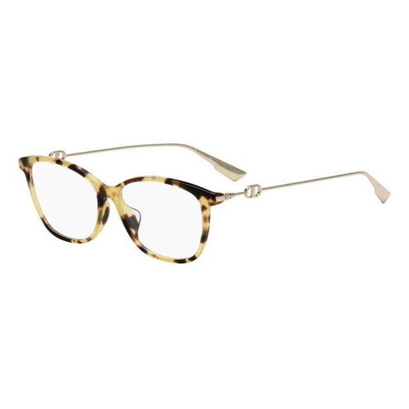 NEW AUTHENTIC DIOR DIORSIGHTO1F SX7 GOLD CLEAR ROUND WOMEN DIOR EYEGLASSES - Picture 1 of 3
